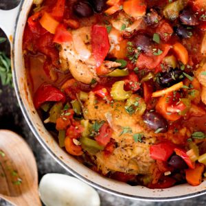 Chicken Cacciatore Oven Baked