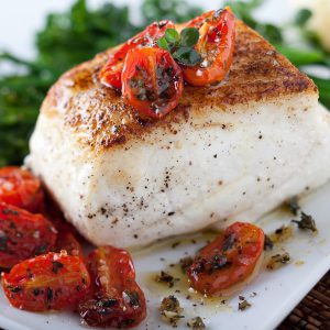 Slow Roasted Halibut